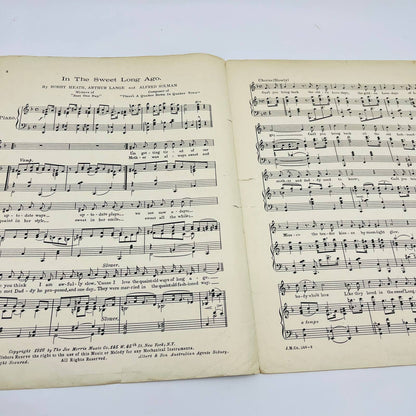 1916 Sheet Music In the Sweet Long Ago Bobby Heath Arthur Lange M1