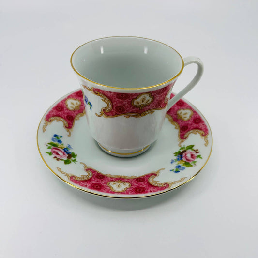 Remington Red Sea Fine China Spring Garden Roses Cup & Saucer Set TD1
