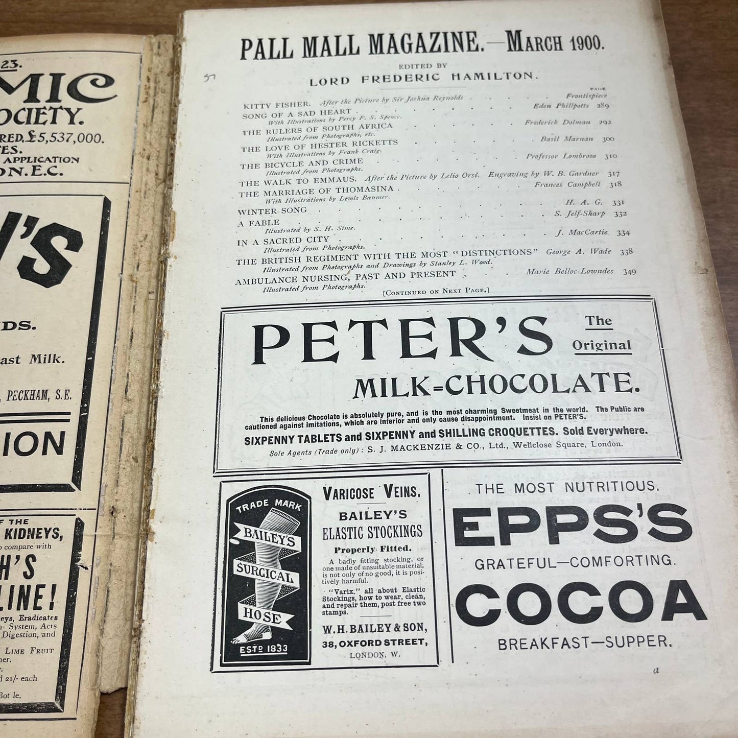 March 1900 The Pall Mall Magazine No. 83 Professor Lombroso Eden Phillpotts A4