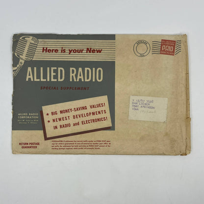 1948 Allied Radio Equipment Catalog Special Supplement Chicago IL TG6