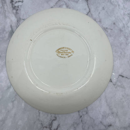 Vtg Cunningham & Pickett China 7.25" Salad Plate Wheat Spray 22k Gold Trim TA1