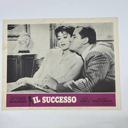 IL SUCCESSO Vittorio Gassman Anouk Aimee Jean Louis Trintignat Lobby Card FL4