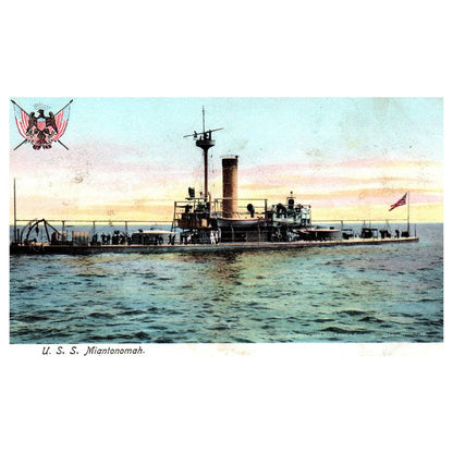 USS Miantonomah Dave Davies Collection  - Original Postcard TJ8-5