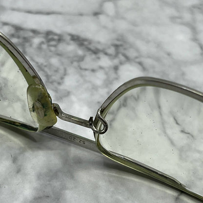 Vintage 1970s Metal Aviator Frame Eyeglasses Cloissone IV Japan 5 1/2 TD1-1