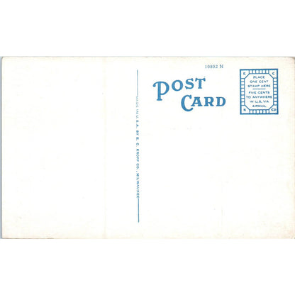 CM Bardwell School & Auditorium Aurora IL Original Postcard TK1-P19