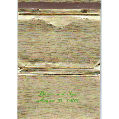 1969 Bonne & Igal Wedding Advertising Matchbook Cover SA6-M5