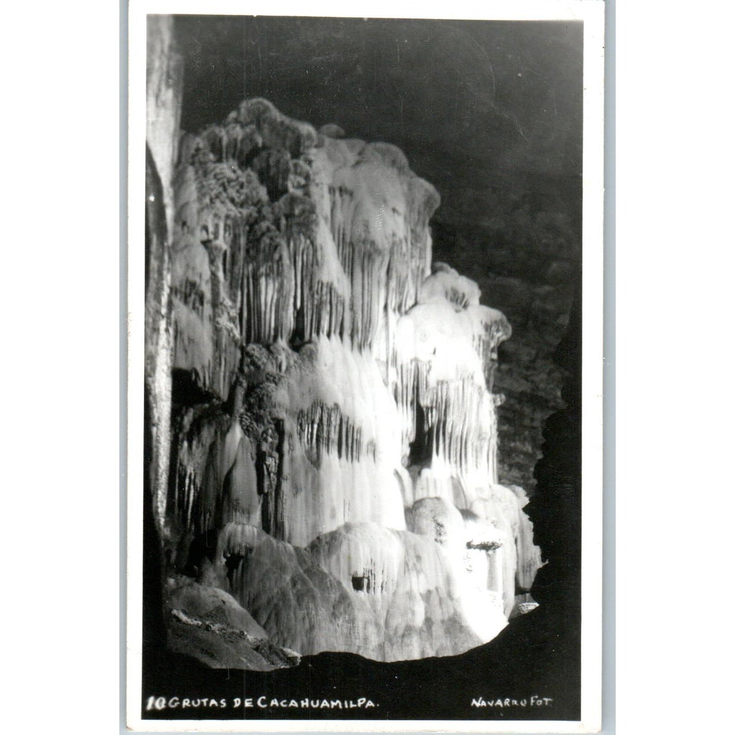 Grutas De Cacahuamilpa Navarro - Original RPPC Postcard TJ7-MP
