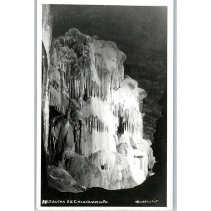 Grutas De Cacahuamilpa Navarro - Original RPPC Postcard TJ7-MP
