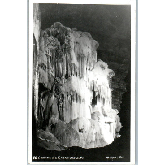 Grutas De Cacahuamilpa Navarro - Original RPPC Postcard TJ7-MP