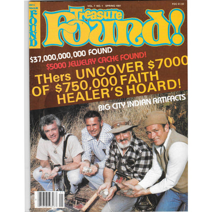 Treasure Found Magazine - Treasure Hunting Gold Metal Detecting Spring 1981 M4