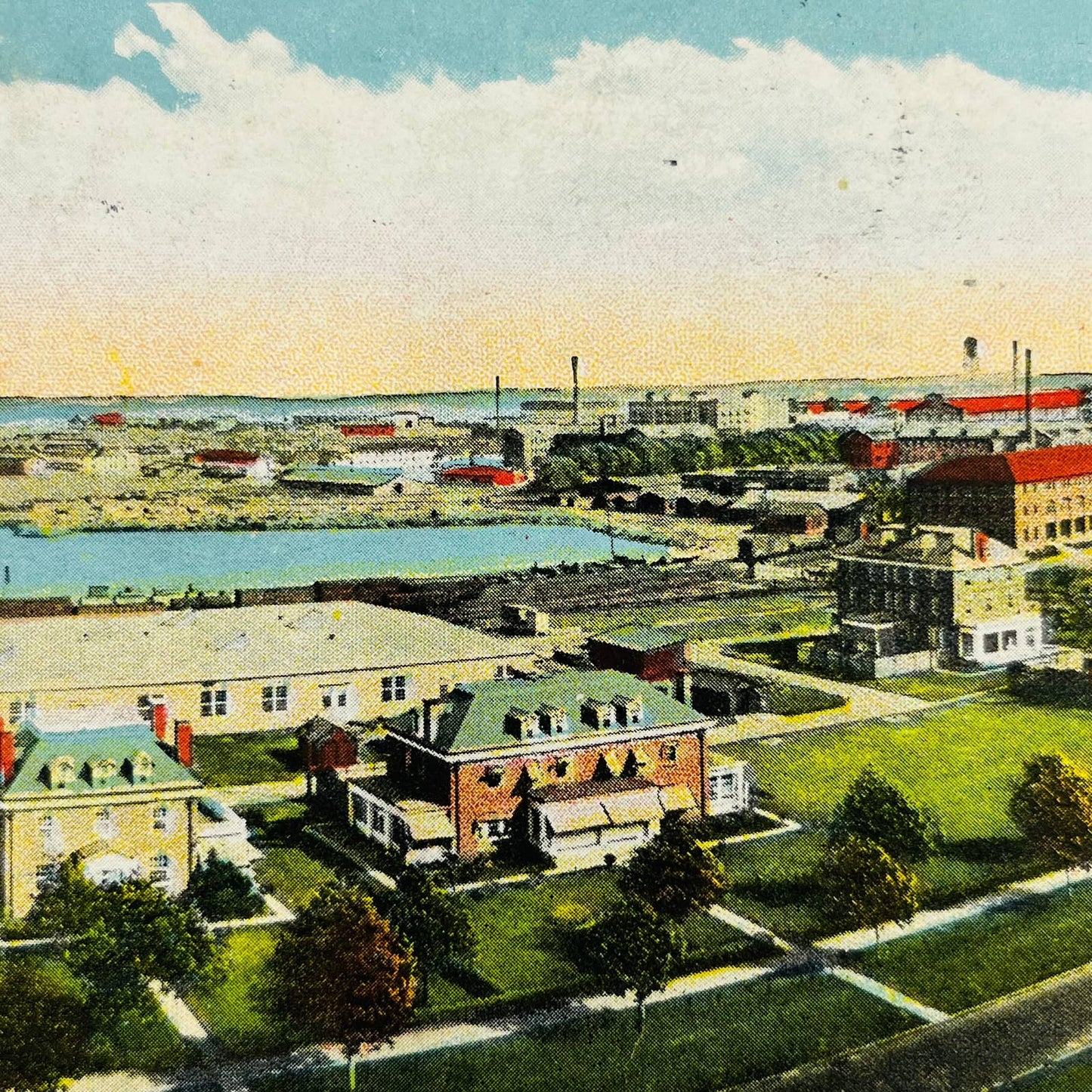 1924 Post Card League Island Navy Yard Philadelphia PA PA8