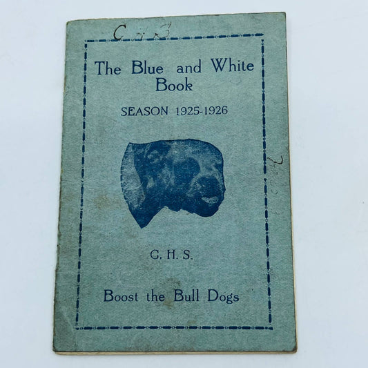 1925-26 Season Basketball Schedule Centerville Indiana High School Bulldogs C13