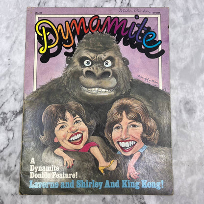 1976 DYNAMITE Magazine 28 (Laverne&Shirley/Happy Days/King Kong/Oliva Newton TJ4