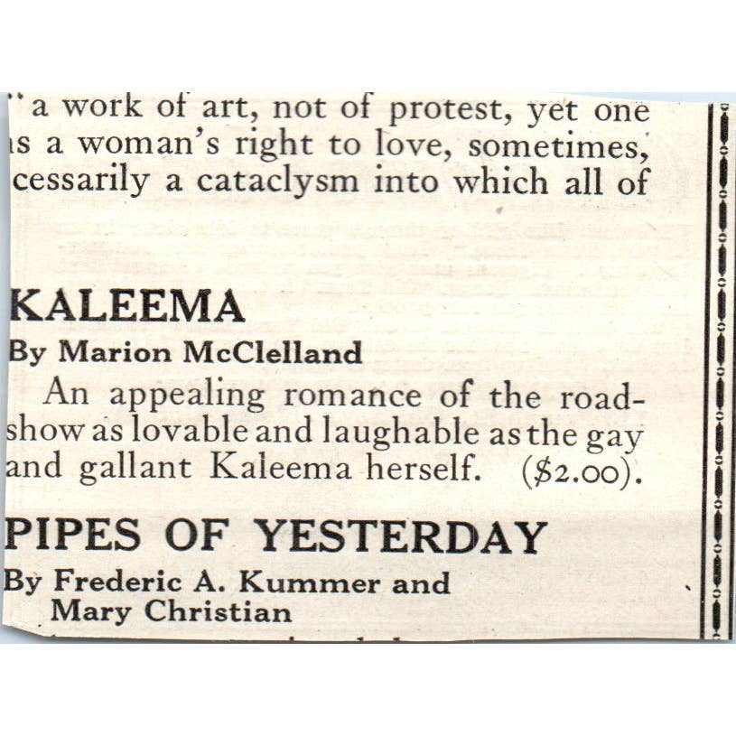 c1920 Harper's Magazine Ad - Old Town Canoe Company Maine EA3-2