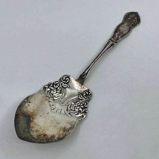 1910 WM Rogers AA Cake Pie Server Orange Blossom Pattern 8.5” SE1