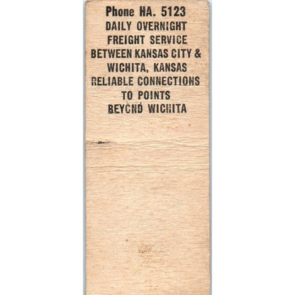 Cassell Transfer & Storage Co Kansas City MO Advertising Matchbook Cover SA9-M6