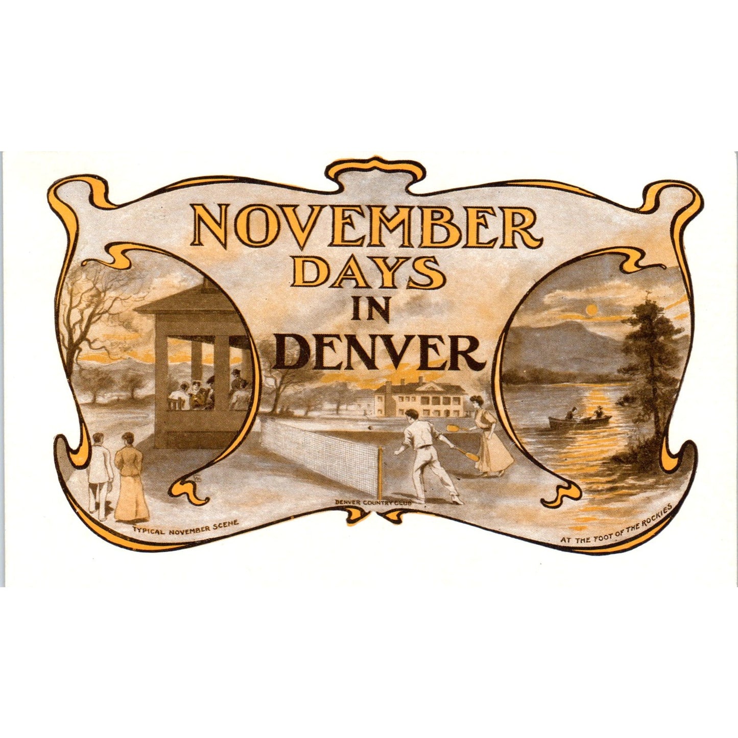 c1905 November Days in Denver Colorado Original Postcard P1-11