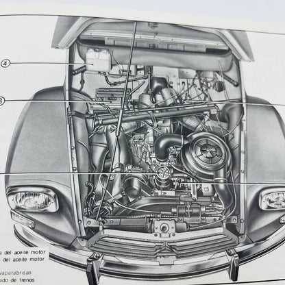 c1975 Citroën Dyane 6 Owner's manual Manual De Emplo Spanish Version BA1